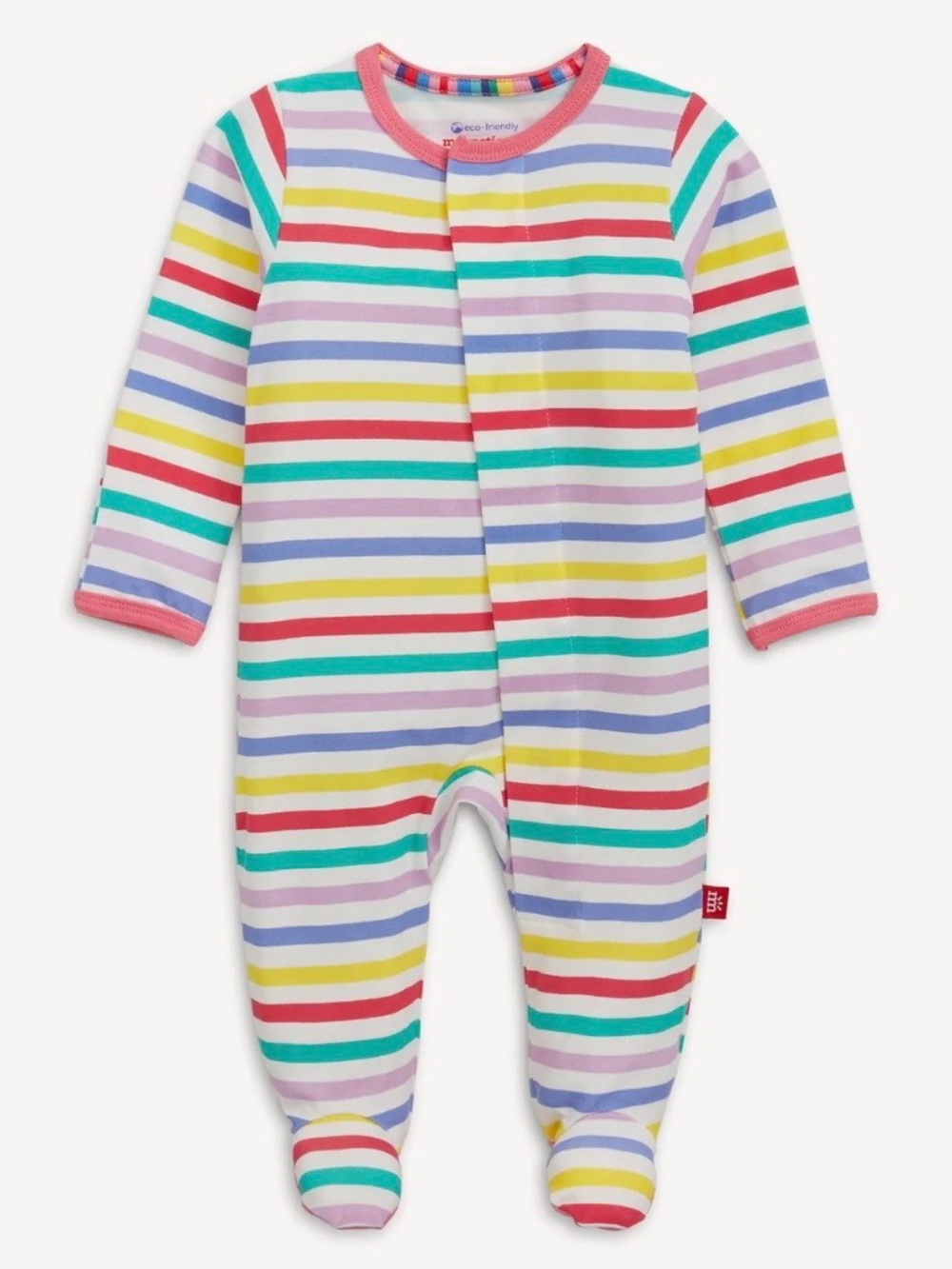 Magnetic Me rainbow striped one-piece